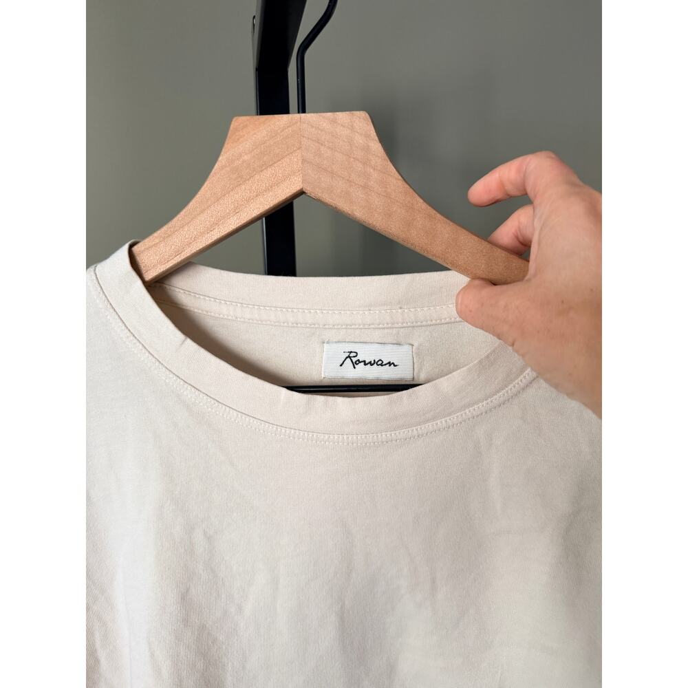 Rowan Reagan Long Sleeve Boyfriend Tee Bone Small - Picture 4 of 6